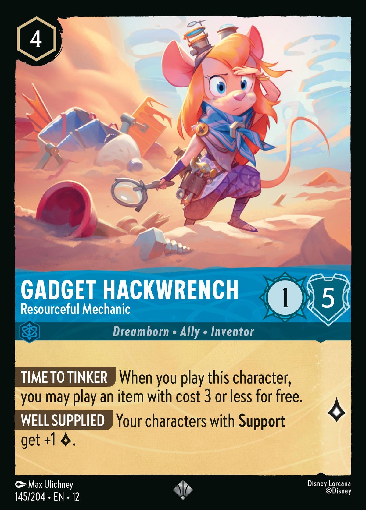 Gadget Hackwrench - Resourceful Mechanic — Wilds Unknown #145/204
