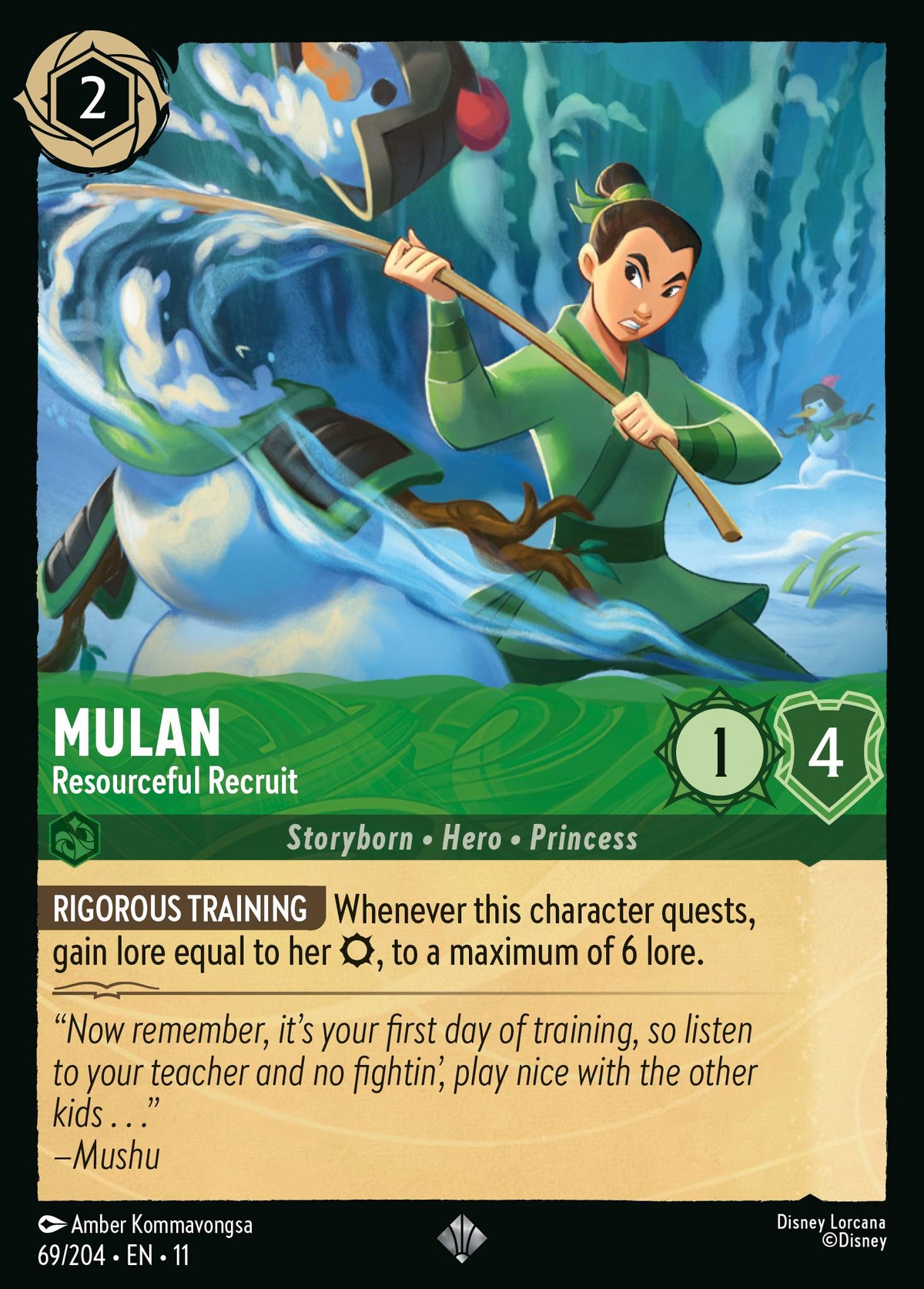Mulan - Resourceful Recruit — Winterspell #69/204