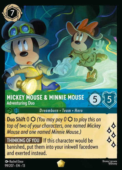Mickey Mouse & Minnie Mouse - Adventuring Duo — Attack of the Vine! #99/207